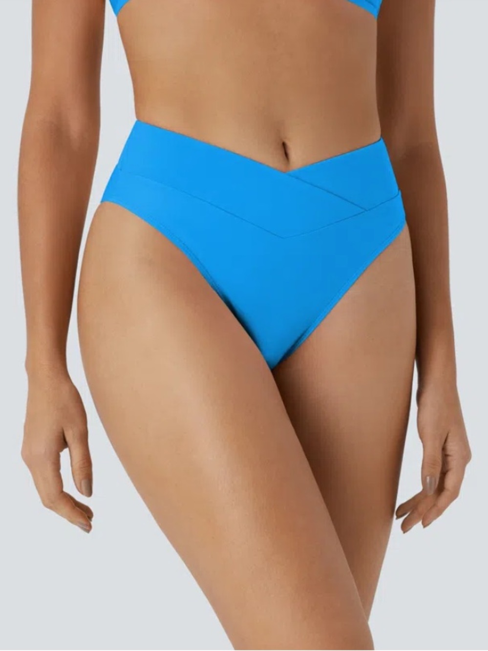 NWT Halara High Rise Crossover Bikini Bottom